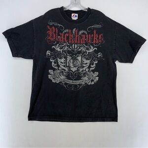 RARE Vintage Y2K Blackhawks NHL T-Shirt Size XL